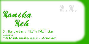 monika meh business card
